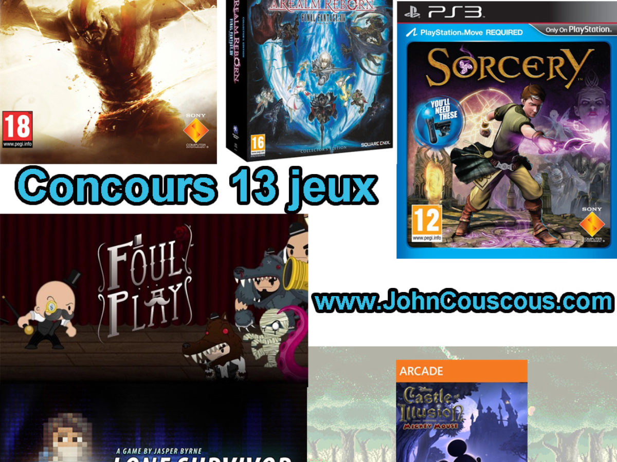 Concours 13 Jeux Video A Gagner Aujourd Hui Johncouscous Com
