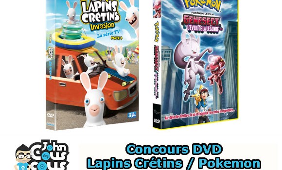 [CONCOURS] Gagnez des DVD Lapins Crétins et Pokemon