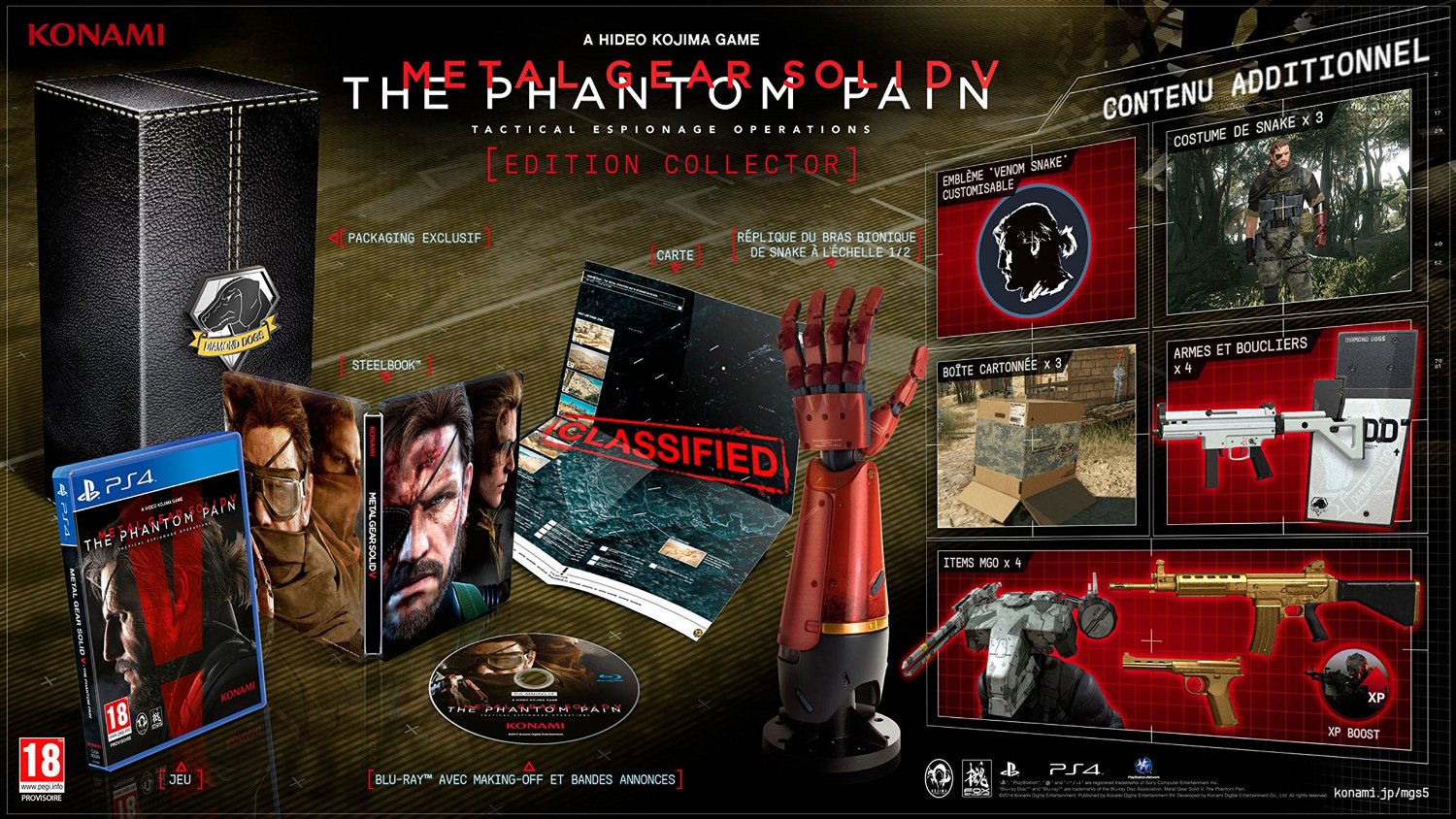 Réplique Bras Bionique – Metal Gear Solid V – Échelle 1:1 – Rare