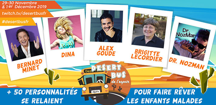 Le Desert Bus de l’espoir 2019 arrive !