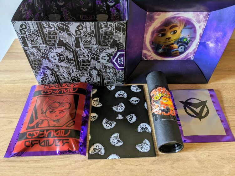 Ratchet & Clank: Rift Apart, unboxing press kit - premières pochettes