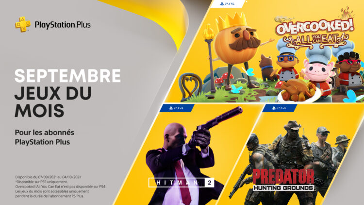 jeux PS Plus Septembre 2021