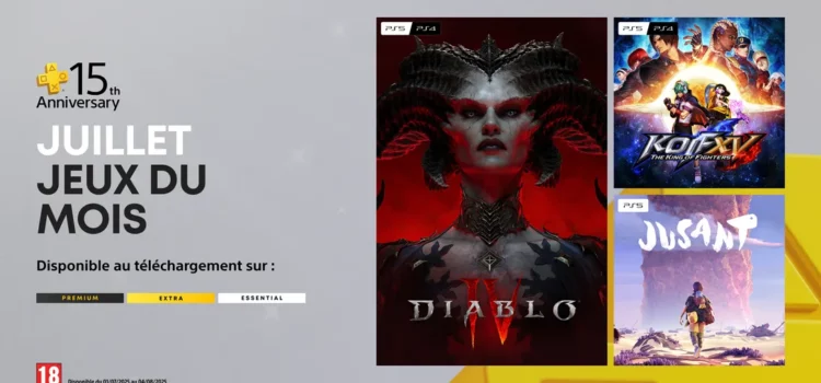 Les jeux PS4 et PS5 offerts pour Juillet 2025 (PS Plus)