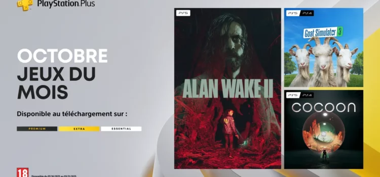 Les jeux PS4 et PS5 offerts pour Octobre 2025 (PS Plus) Les jeux PS4 et PS5 offerts pour Octobre 2025 (PS Plus)