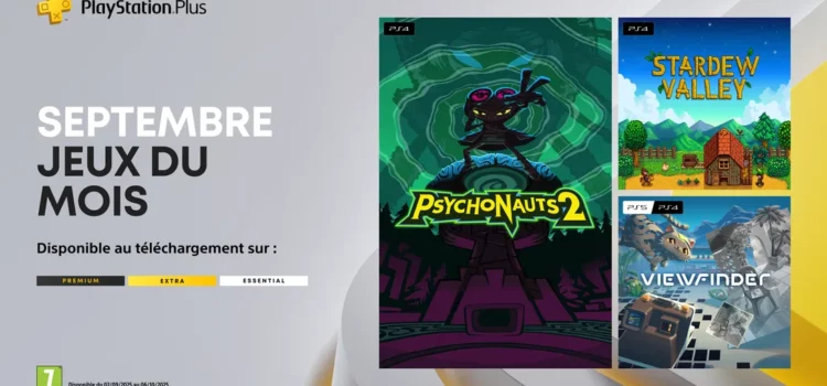 Les jeux PS4 et PS5 offerts pour Septembre 2025 (PS Plus)
