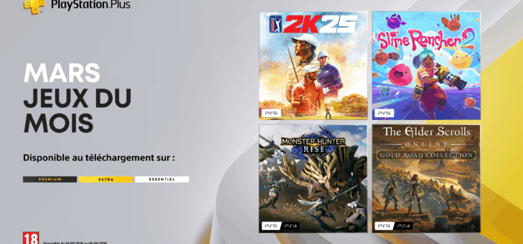 Les jeux PS4 et PS5 offerts pour Mars 2026 (PS Plus) Les jeux PS4 et PS5 offerts pour Mars 2026 (PS Plus)