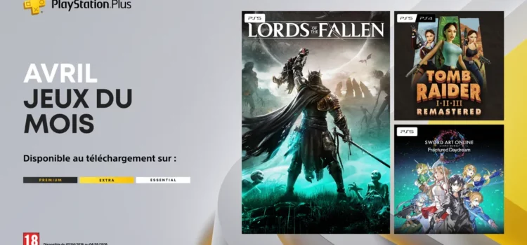 Les jeux PS4 et PS5 offerts pour Avril 2026 (PS Plus) Les jeux PS4 et PS5 offerts pour Avril 2026 (PS Plus)
