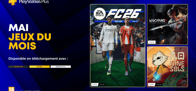 Les jeux PS4 et PS5 offerts pour Mai 2026 (PS Plus)